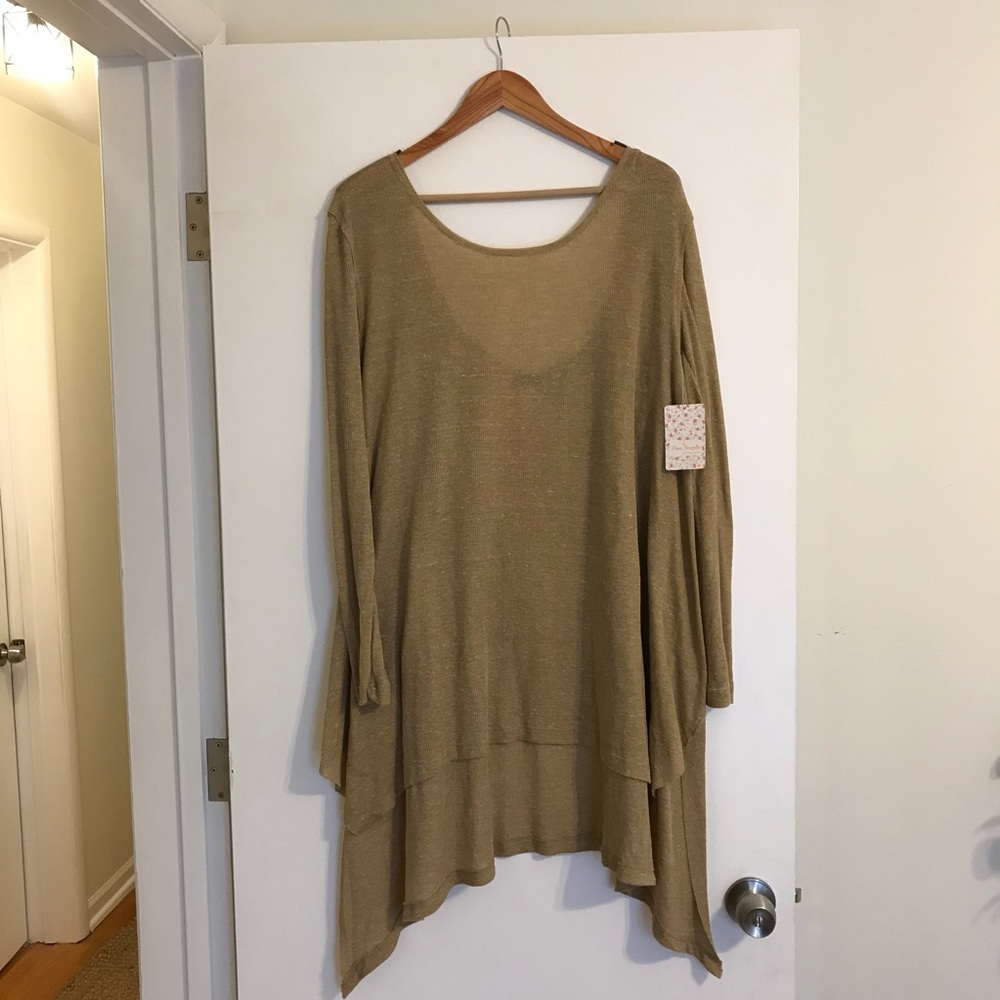 Free People waffle long sleeve